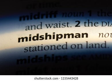 Midshipman Word In A Dictionary. Midshipman Concept.