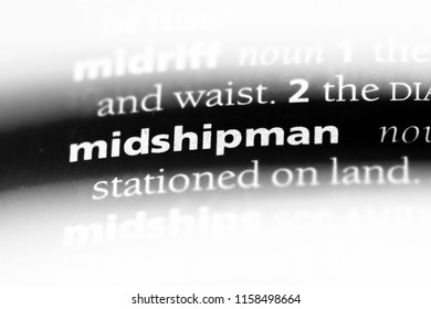 Midshipman Word In A Dictionary. Midshipman Concept.