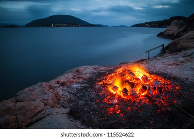 Midsummer Night Bonfire