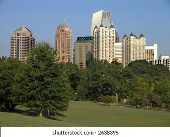 Midtown Atlanta As Seen From Piedmont Park