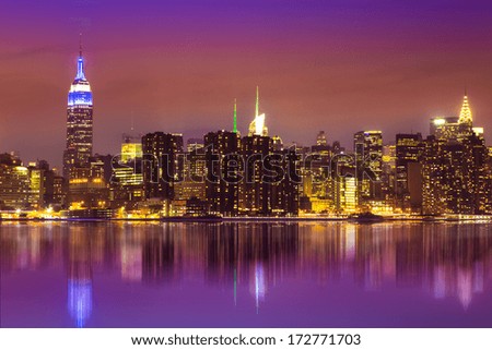 Similar – Foto Bild Blick über New York City in Midtown Manhattan