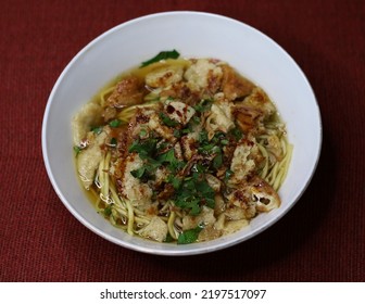 Mie Kopyok Is A Typical Food From Semarang, Indonesia