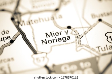 Mier Y Noriega. Mexico On A Map