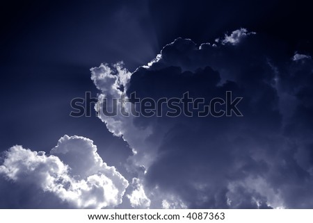 Mighty clouds scenic