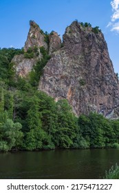 Mighty Rock Formation On The Nahe Near Bad Munster Am Stein - Germany