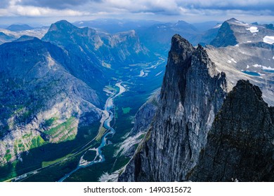 The Mighty Troll Wall In Romsdalen Norway