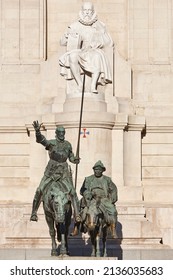 Miguel de Cervantes Don Quijote and Sancho Panza statue. Spain