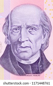 Miguel Hidalgo Y Costilla Portrait From Mexican Money 
