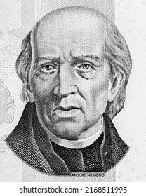 Miguel Hidalgo y Costilla. Portrait from Mexico 1000 Pesos 2006 Banknotes. - Shutterstock ID 2168511995