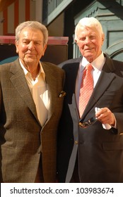 Mike Connors And Peter Graves At The Hollywood Walk Of Fame Induction Ceremony For Peter Graves, Hollywood, CA. 10-30-09