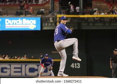 Mike Minor Pitcher For The Texas Rangers  At Chase Field In Phoenix, Arizona/USA April 9,2019.