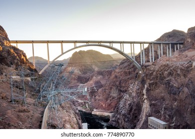 Mike O'Callaghan - Pat Tillman Memorial Bridge Connecting Arizona And Nevada Over Colorado River, Next To Hoover Dam.