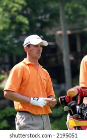 Mike Weir At The 2006 Memorial Tournament Prepares To Tee Off # 18