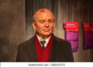 Mikhail Gorbachev Wax Figures In Madame Tussauds Museum In Berlin, Germany - 20/04/2019