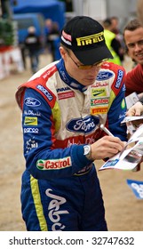 MIKOLAJKI, POLAND - JUNE 26: Jari Matti LATVALA Of Finland Gives Autographs During Rally Poland June 26-28, 2009 In Mikolajki, Poland