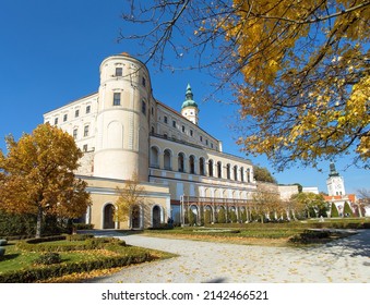 Mikulov, South Moravia, Czech Republic - November 3 2021: Mikulov Castle, one of the most important castles in South Moravia 