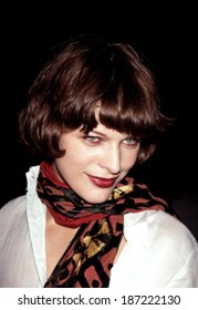 Mila Jovovich at the Marc Jacobs show in NY Seventh on Sixth, 11/3/97