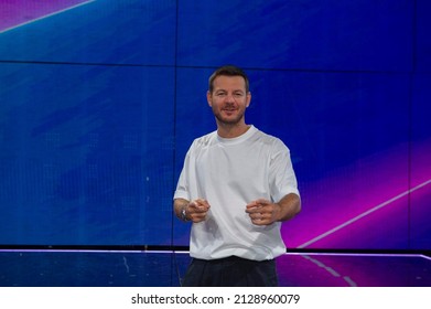 Milan 17 September 2021 Milan, Press Conference For The Presentation Of The TV Show Da Grande. In The Picture Alessandro Cattelan 