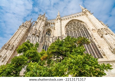 Milan cathedral, duomo di milano, italy, one of the largest churches in the world