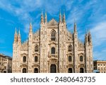 Milan Cathedral, front view. Milan, Lombardy, Italy