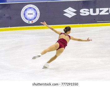 MILAN - DEC 16: Valentina Marchei During The Italian Championship 2018 In The Agorà Ice Palace, On December, 2017, In Milan