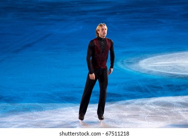 MILAN - DEC 18: Evgeni Plushenko During The Ice Christmas Gala In The Forum Arena, On December, 2010, In Milan.