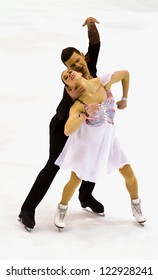 MILAN -DEC 22:  Charlene Guignard And Marco Fabbri Perform In The Senior Dance Category During Italian Championship  On Dec 22, 2012 In Milan, Italy. They Win A Silver Medal