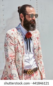 gucci men's floral suit