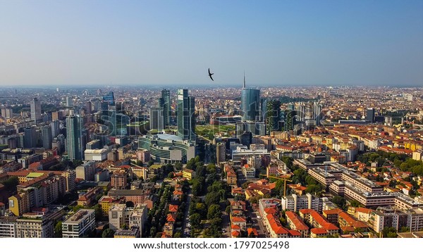 Milan Italy 09162020 Aerial View Milan Stock Photo (Edit Now) 1797025498