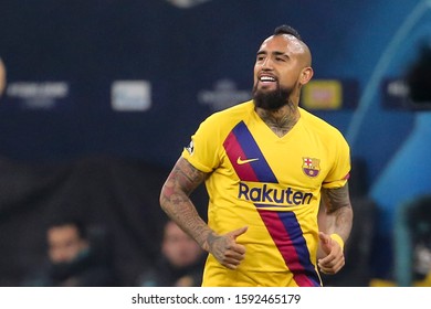 Milan, Italy. 10 December 2019. UEFA Champions League. Inter Vs Barcelona 1-2. Arturo Vidal, Barcelona.