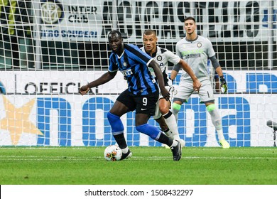 Milan, Italy. 14 September 2019. Campionato Italiano di SerieA, Inter vs Udinese 1-0. Romelu Lukaku, Inter.