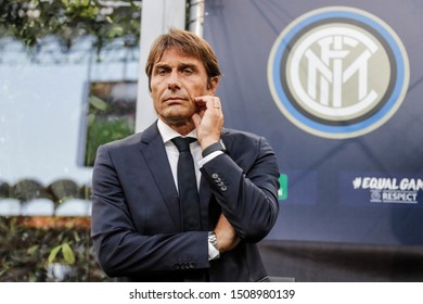 Milan, Italy. 17 September 2019. UEFA Champions League, Inter Vs Slavia Praha 1-1. Antonio Conte, Coach Inter.