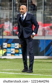 Milan, Italy. 21-10-2018. Campionato Italiano Serie A. Inter Vs Milan 1-0. Luciano Spalletti, Manager Inter.