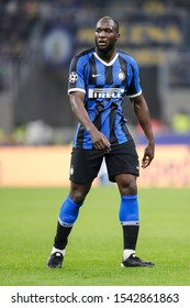 Milan, Italy. 23 October 2019. UEFA Champions League, Inter vs Borussia Dortmund 2-0. Romelu Lukaku, Inter.