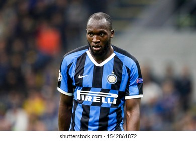 Milan, Italy. 23 October 2019. UEFA Champions League, Inter vs Borussia Dortmund 2-0. Romelu Lukaku, Inter.