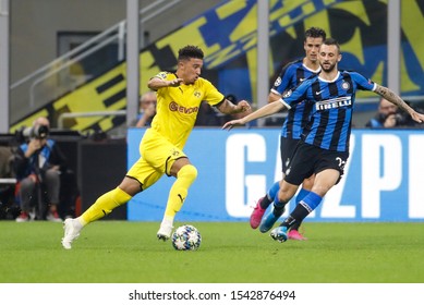 Milan, Italy. 23 October 2019. UEFA Champions League, Inter Vs Borussia Dortmund 2-0. Jadon Sancho, Borussia Dortmund.