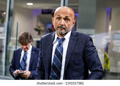 Milan, Italy. 25-09-2018. Campionato Italiano Serie A. Inter Vs Fiorentina 2-1. Luciano Spalletti, Coach Inter.