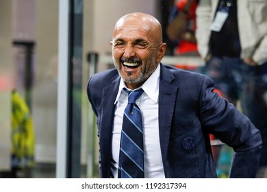 Milan, Italy. 25-09-2018. Campionato Italiano Serie A. Inter Vs Fiorentina 2-1. Luciano Spalletti, Coach Inter.