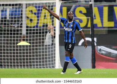 Milan, Italy. 26 October 2019. Campionato Italiano Serie A, Inter vs Parma 2-2. Romelu Lukaku, Inter.