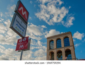 Milan Italy 3 May 2021: Exterior Of The Novecento Museum Of Modern Art In Milan