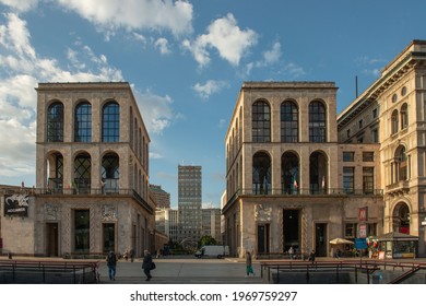 Milan Italy 3 May 2021: Exterior Of The Novecento Museum Of Modern Art In Milan