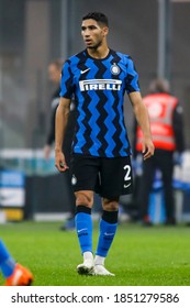 Milan, Italy. 31 October 2020. Italian Serie A Football Championship. Inter VS Parma 2-2. Achraf Hakimi, Inter.