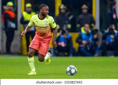 Milan, Italy. 6 November 2019. UEFA Champions League, Atalanta Vs Manchester City 1-1. Raheem Sterling, Manchester City.