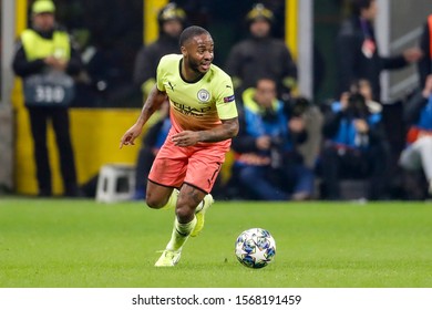 Milan, Italy. 6 November 2019. UEFA Champions League, Atalanta Vs Manchester City 1-1. Raheem Sterling, Manchester City.