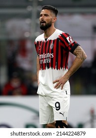 MILAN, ITALY - APRIL 4, 2022:
Olivier Giroud Looks On
During The Serie A 2021-2022 MILAN V BOLOGNA At San Siro Stadium. 