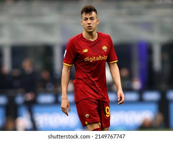 MILAN, ITALY - APRIL23, 2022: 
Stephan El Shaarawy Looks On During The Serie A 2021-2022 INTER V ROMA At San Siro Stadium. 