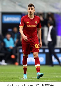 MILAN, ITALY - APRIL23, 2022: 
Stephan El Shaarawy Looks On During The Serie A 2021-2022 INTER V ROMA At San Siro Stadium. 