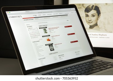 Milan, Italy - August 10, 2017: Christies.com Website Homepage. It Is A British Auction House. Christies Logo Visible.