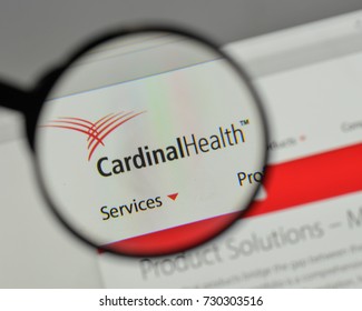 Milan, Italy - August 10, 2017: Cardinal Health Logo On The Website Homepage.