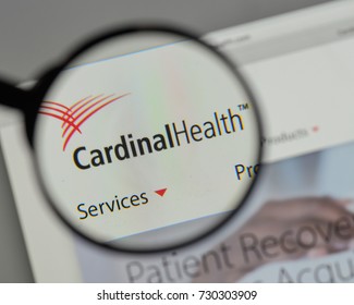 Milan, Italy - August 10, 2017: Cardinal Health Logo On The Website Homepage.